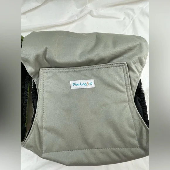 PAW LEGEND Diapers for Male Dog (2 Pack)-Washable Dog Belly Wrap-Velcro-EC-Sz L - Picture 2 of 7